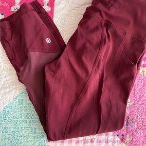 lululemon athletica Burgundy Leggings